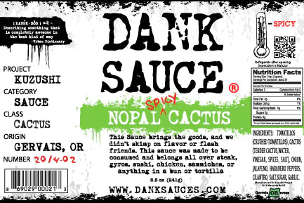 Dank Sauce Gourmet Hot Sauce Bundle Pack | Original, Fat Chili & Nopal Cactus | 3, 6 or 12 Bottles