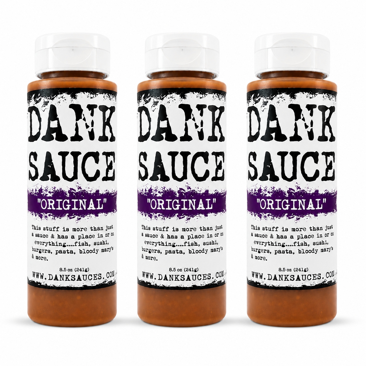 Dank Sauce Gourmet Hot Sauce Bundle Pack | Original, Fat Chili & Nopal Cactus | 3, 6 or 12 Bottles